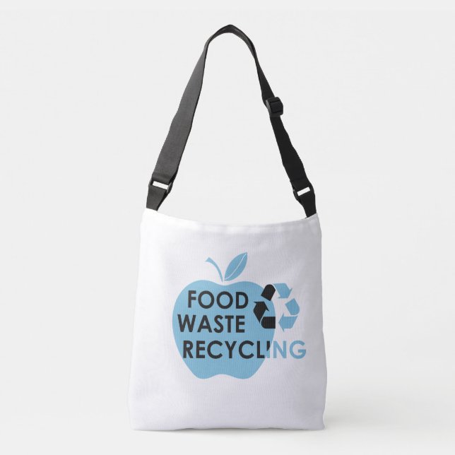 Reduce food waste recycling eco friendly crossbody bag (Front)