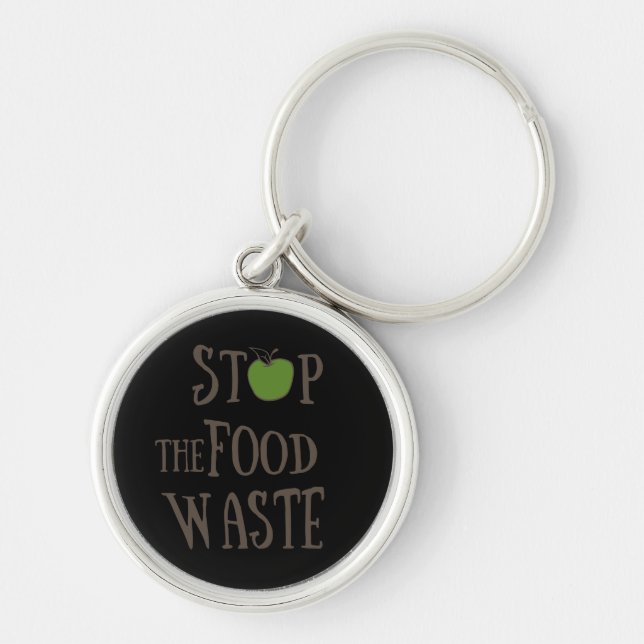 Reduce food waste recycling eco friendly keychain (Front)