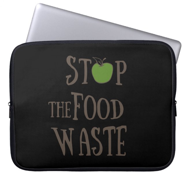 Reduce food waste recycling eco friendly laptop sleeve (Front)