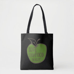 Reduce food waste recycling eco friendly tote bag