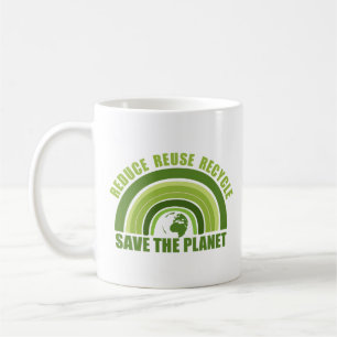 Reduce reuse recycle coffee mug
