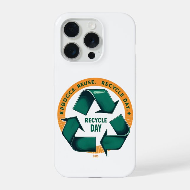 Reduce Reuse Recycle Eco Tee iPhone Case (Back)