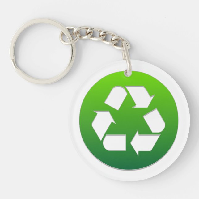 Reduce Reuse Recycle! Keychain (Front)