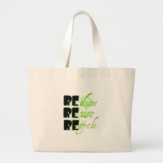 reduce reuse recycle large tote bag