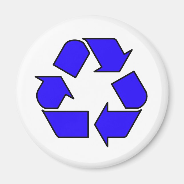 Reduce Reuse Recycle Logo Symbol Arrow 3R Magnet (Front)