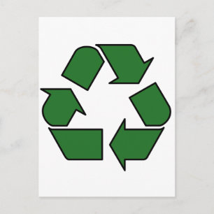Reduce Reuse Recycle Logo Symbol Arrow 3R Postcard