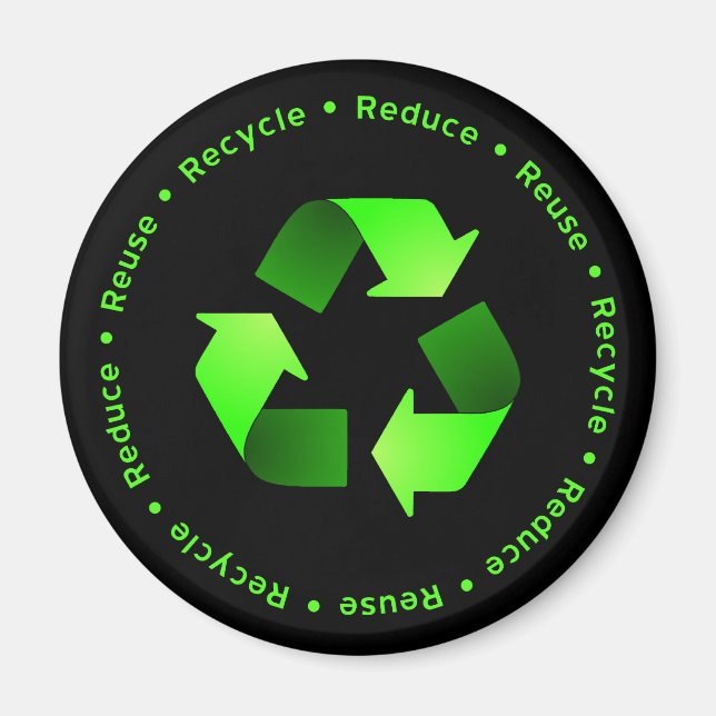 Reduce, Reuse, Recycle Magnet (Front)
