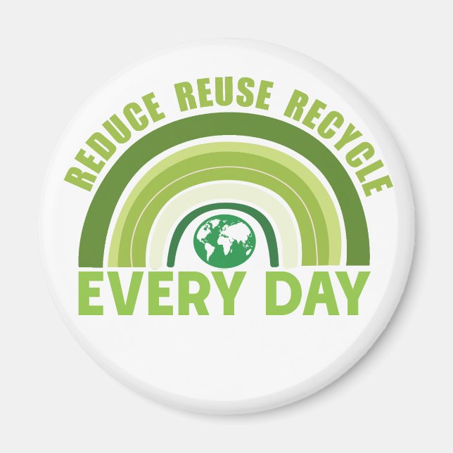 Reduce reuse recycle magnet (Front)