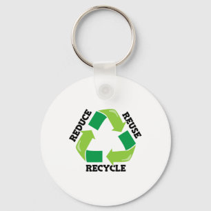 Reduce Reuse Recycle Mother Nature Advocacy Earth  Keychain