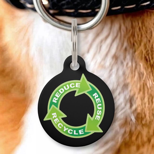 Reduce Reuse Recycle Pet ID Tag (Creator Uploaded)