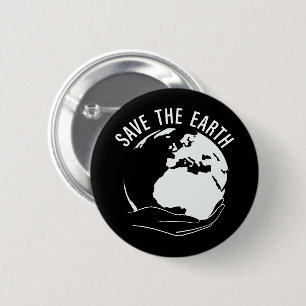 Reduce reuse recycle save the earth 2 inch round button