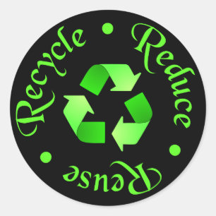 Reduce Reuse Recycle Sticker