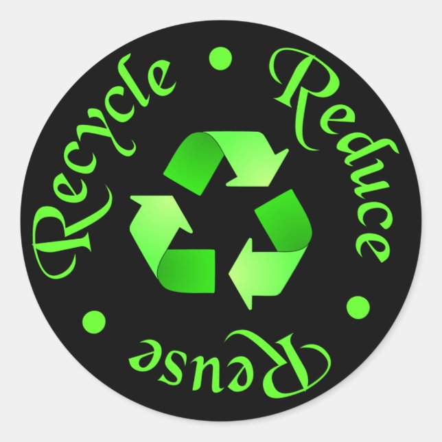 Reduce Reuse Recycle Sticker (Front)