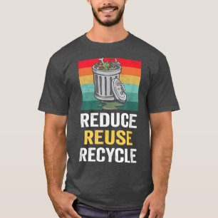 Reduce Reuse Recycle Trucker Garbage Truck Driver T-Shirt