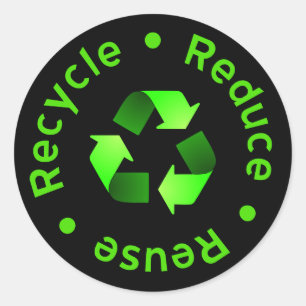 Reduce Reuse Recycling Sticker