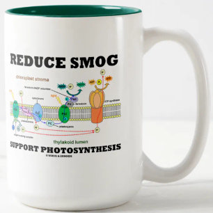 Reduce Smog Support Photosynthesis Two-Tone Coffee Mug
