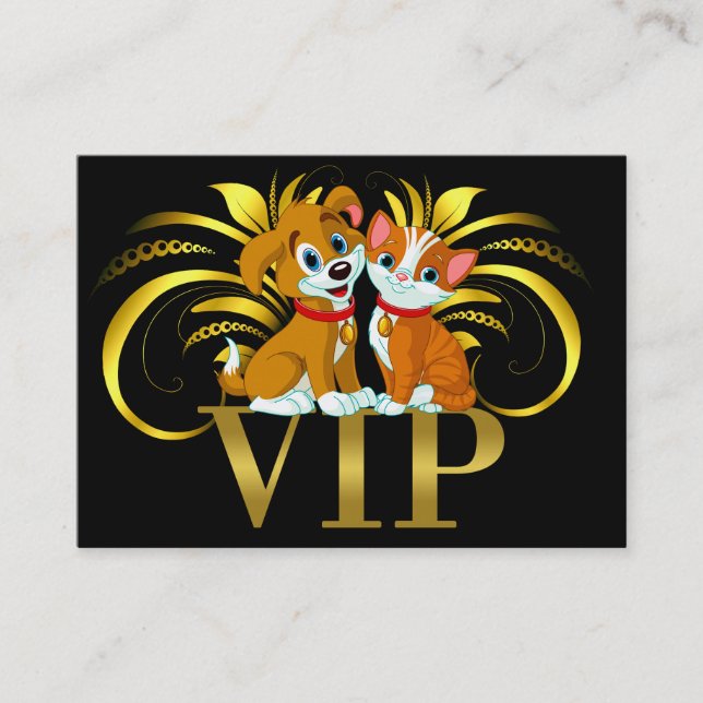 Réduction Animaux très importants VIP Carte de visite / Pass (Devant)