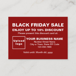 Réduction Business Black Vendredi Vente sur carte de réducti