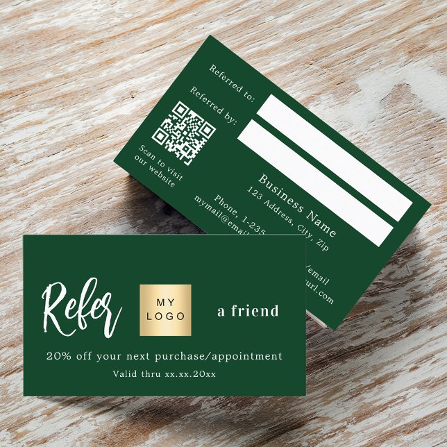 Réduction Carte de référence du logo commercial Emerald gree (Créateur téléchargé)