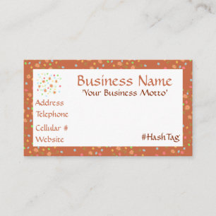 Réduction Carte de visite de concepteur à fleurs délicat