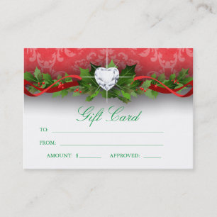 Réduction Coeur de damassé de carte de certificat-prime de