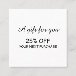 Réduction simple minimaliste moderne calligraphie carte de r