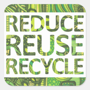 Réduire la réutilisation Stickers Devenez écolo de