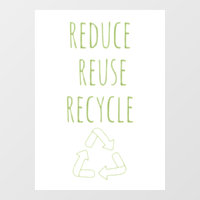 Réduire Réutiliser Recycler Terre | Panneau de mag
