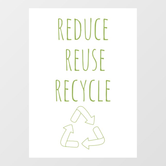 Réduire Réutiliser Recycler Terre | Panneau de mag (Feuille)