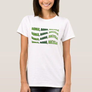 Réduisez, réutilisez, recyclez le T-shirt Jour des