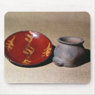 Redware cup and dish, c.1780 mouse pad