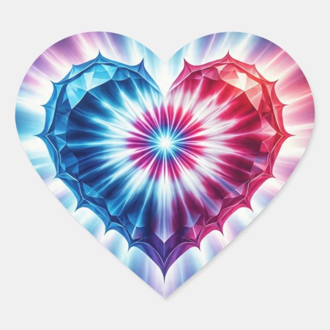 RedWhiteBlue  Heart Sticker (Front)