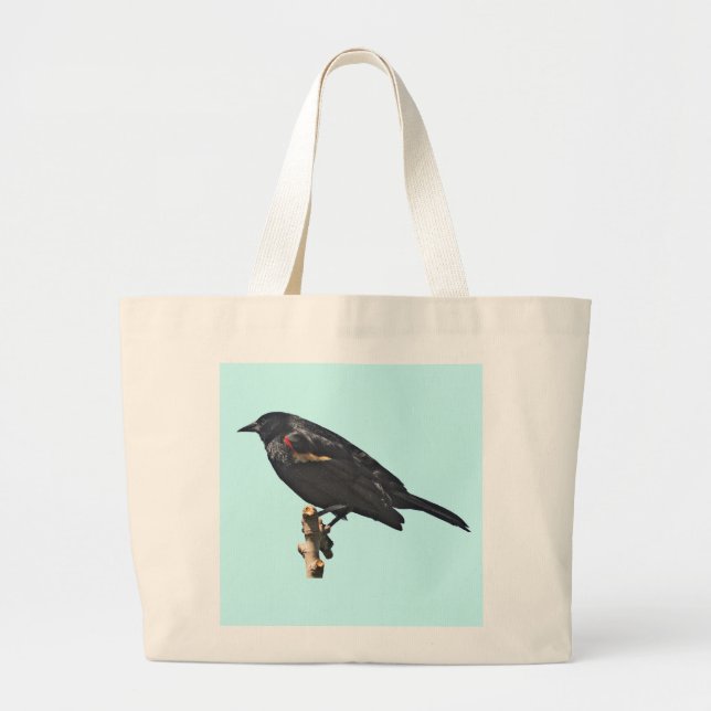 Redwing Blackbird Gift Large Tote Bag (Front)