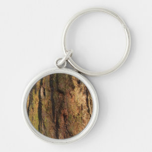 Redwood Bark Photo Texture Keychain