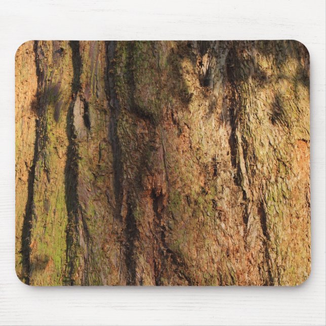 Redwood Bark Photo Texture Mouse Pad (Front)