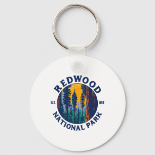 Redwood National And State Parks Ca California Out Keychain