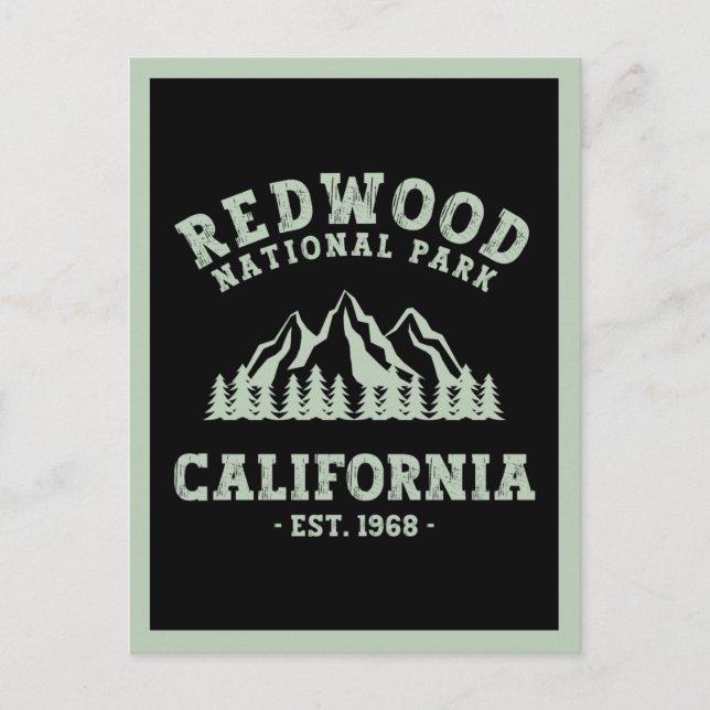 Redwood National Park California Postcard (Front)