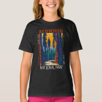 Redwood National Park California Retro Distressed 