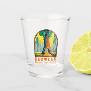 Redwood National Park Chandelier Tree Vintage Shot Glass