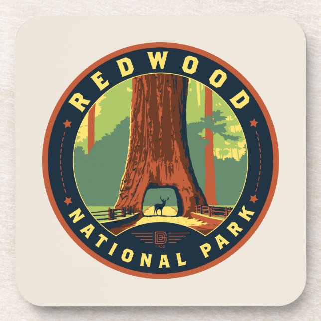 Redwood National Park Coaster (Front)