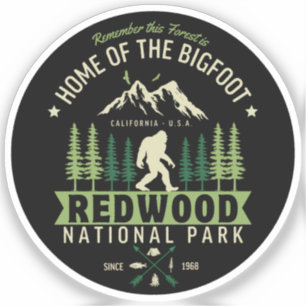 Redwood National Park Home of the Bigfoot