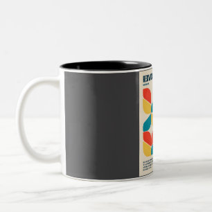Redwood National Park Retro Travel Art Two-Tone Coffee Mug