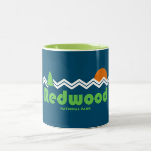 Redwood National Park Retro Two-Tone Coffee Mug
