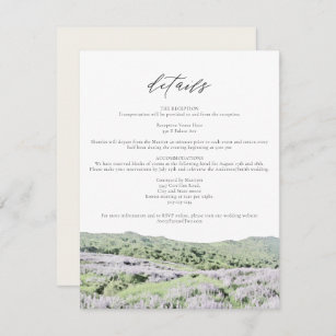 REDWOOD NATIONAL PARK Wild Lupine Floral Details Invitation