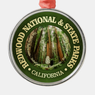Redwood National & State Parks (NP2) Metal Ornament