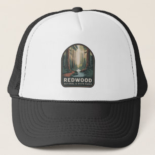 Redwood National & State Parks Vintage Badge Trucker Hat