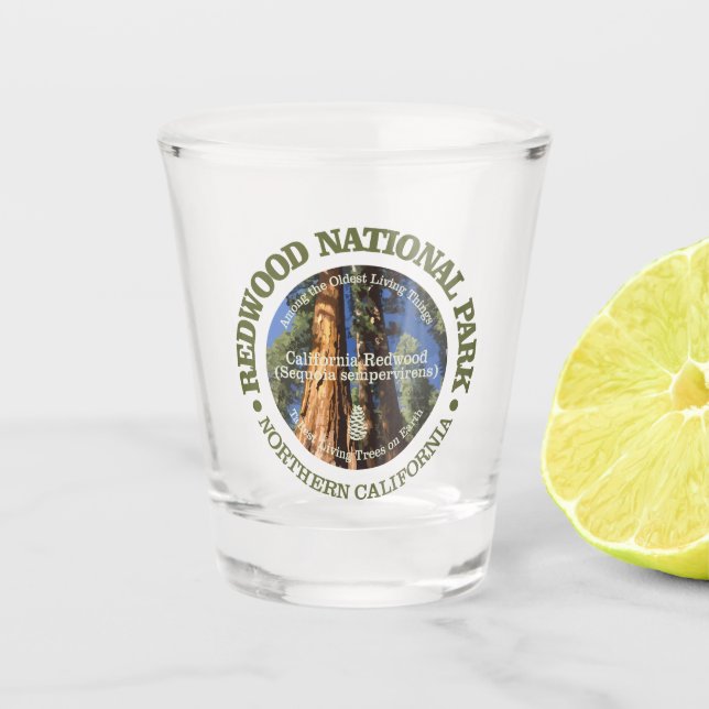 Redwood NP Shot Glass (Front)