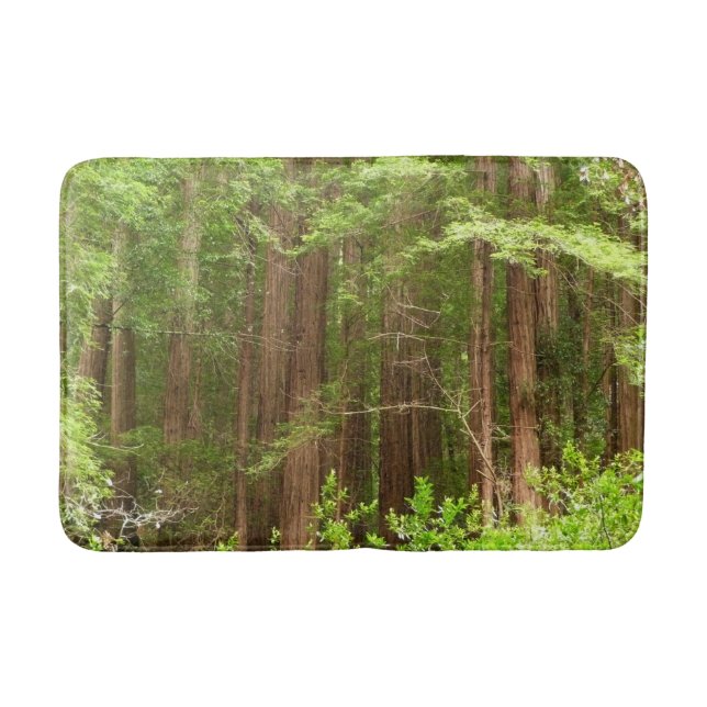 Redwood Trees at Muir Woods National Monument Bath Mat (Front)