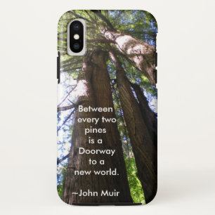 Redwood Trees with Muir Quote Case-Mate iPhone Case