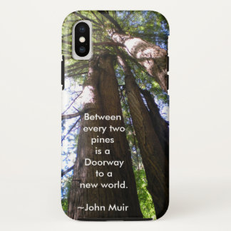 Redwood Trees with Muir Quote Case-Mate iPhone Case